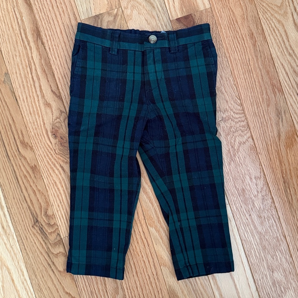Vineyard Vines Green and Brown Plaid Chinos